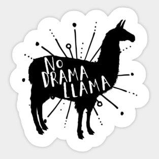 No Drama Llama Sticker